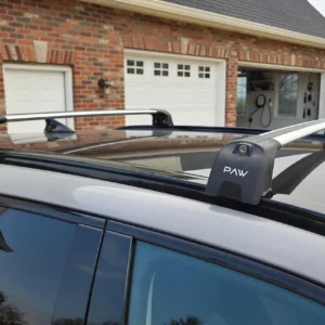Roof Rack Cross Bars for Hyundai Ioniq 5 (2025–Up) – Fits Flush/Integrated Roof Rails, Rail-Clamp Mount, 330 lbs Capacity, Aluminum T-Slot Bars, Lockable, Heavy-Duty No-Drill Installation (Silver) view 6