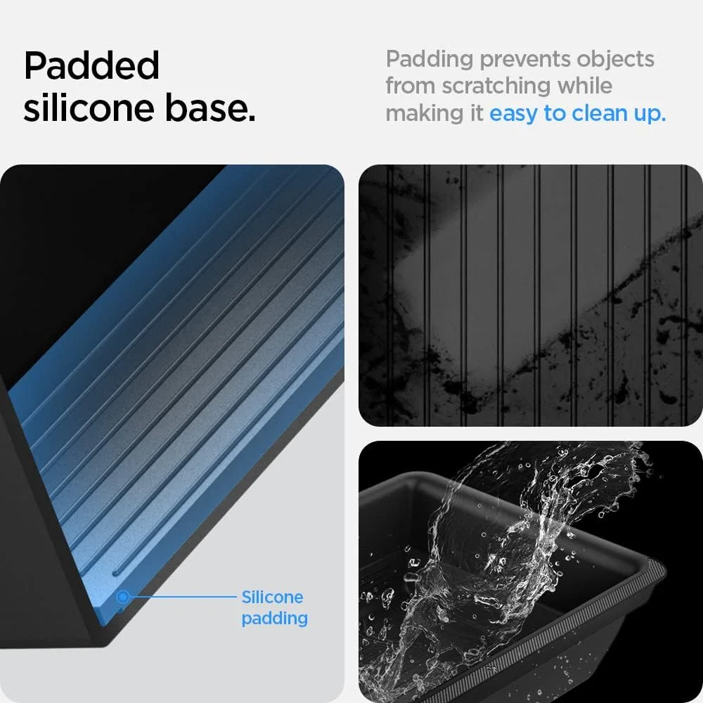 Spigen organizer showing storage capacity for various items
