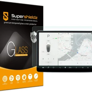 Supershieldz Anti Glare/Anti Fingerprint (Matte) Screen Protector Designed for Tesla Model 3 (2023-2017) / Model Y (2020-2025) 15 inch Tempered Glass, Anti Scratch, Bubble Free view 1