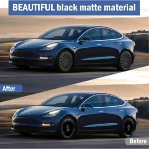 Tesla Highland Wheel Cover,Hubcaps 18 inch,Matte Black ABS Symmetry Design Compatible with Tesla Model 3 Highland 2024 2025 Photon Wheel