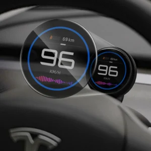 TITA HUD Pro Head Up Display for Tesla Model 3/Y 2022-2026 (Highland/Juniper), Real-Time Speed & Driving Data, 1.8" LCD Screen, Magnetic Charging Mount, Customizable UI, OTA Updates view 1