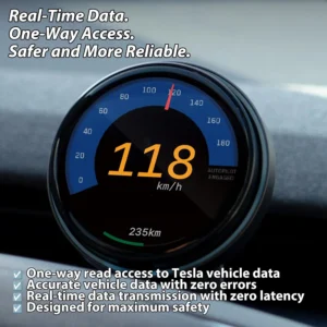 TITA HUD Pro Head Up Display for Tesla Model 3/Y 2022-2026 (Highland/Juniper), Real-Time Speed & Driving Data, 1.8" LCD Screen, Magnetic Charging Mount, Customizable UI, OTA Updates view 5