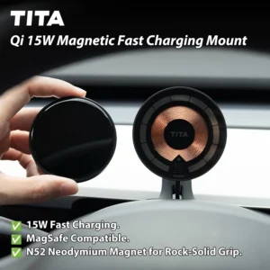 TITA HUD Pro Head Up Display for Tesla Model 3/Y 2022-2026 (Highland/Juniper), Real-Time Speed & Driving Data, 1.8" LCD Screen, Magnetic Charging Mount, Customizable UI, OTA Updates view 7