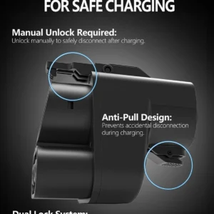 TopAutoGear NACS to CCS1 EV Charging Adapter, Max 250kW DC Fast Charging for Tesla V3 V4 Supercharger, UL Certified Fits Ford Rivian Chevy CCS1 EVs, Anti-Drop Interlock Design view 4