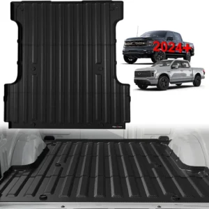TripleAliners Truck Mat Compatible with 2024-2026 Ford F150 & Lightning 5.5FT Accessories, Truck Bed Mat Heavy Duty Custom Fit All Weather Protection TPE Pickup Liner view 1