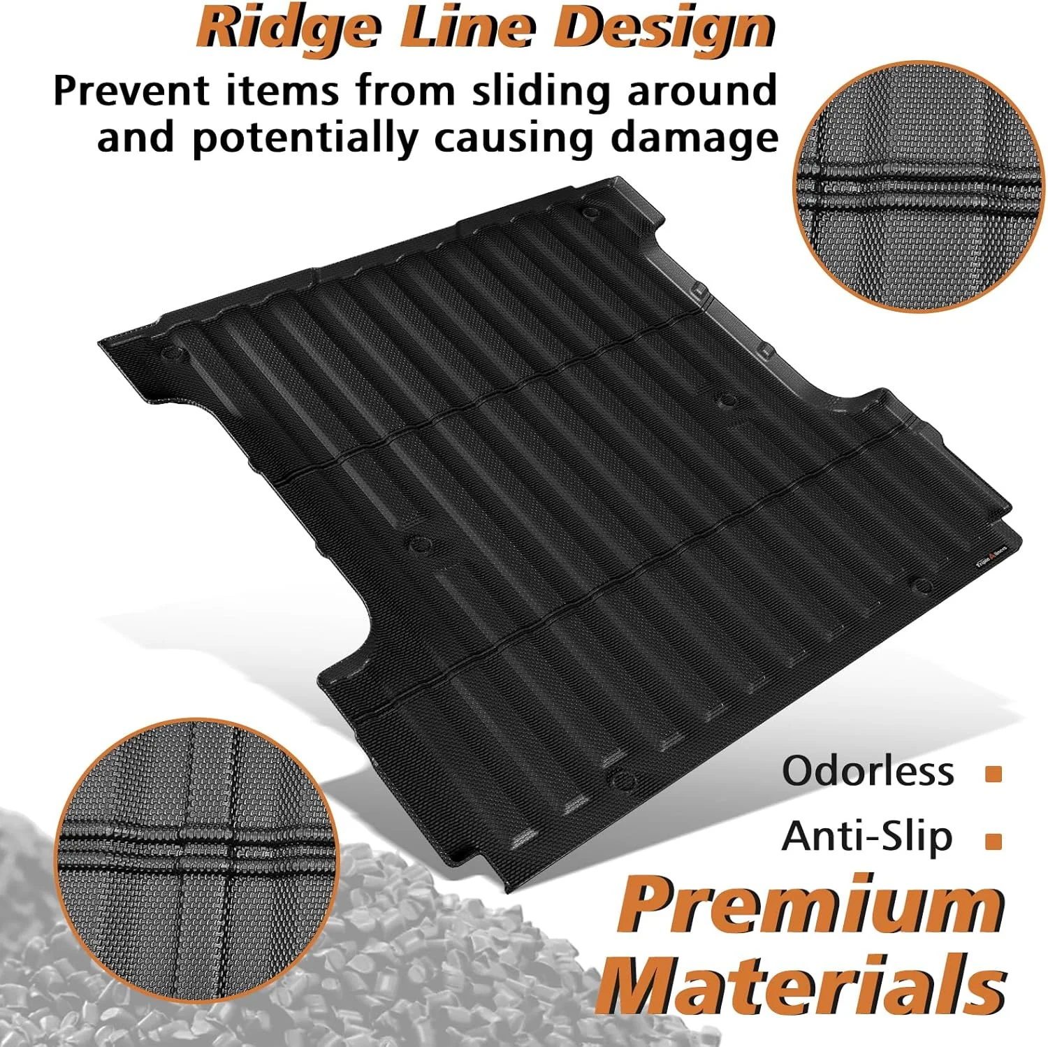 Ford F-150 bed mat blocking dirt and water