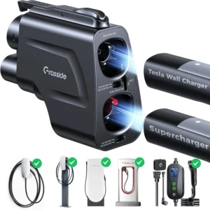 UL 2252 Certified Upgraded Tesla Supercharger to CCS1 Adapter (Max 500A 1000V), NACS to CCS1 Adapter DC Fast Charging, NACS to CCS Adapter (for CCS1 EVs), Compatible with Tesla Superchargers