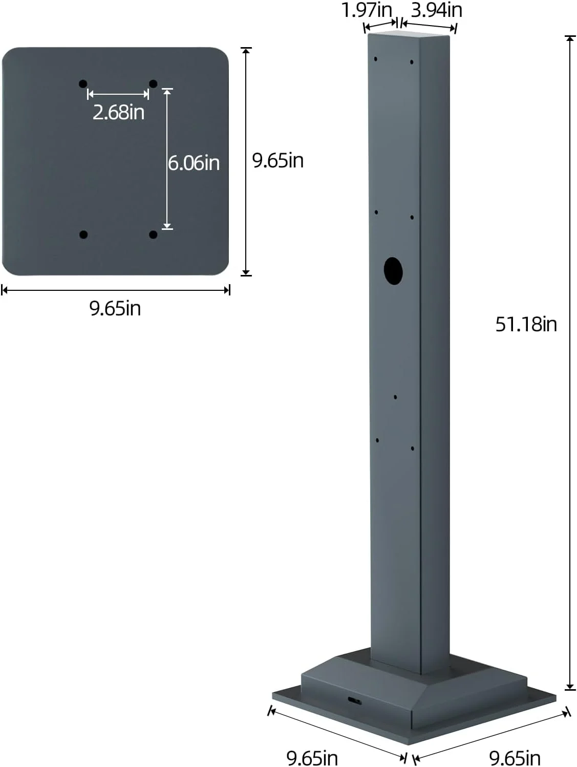 EV pedestal universal charger compatibility