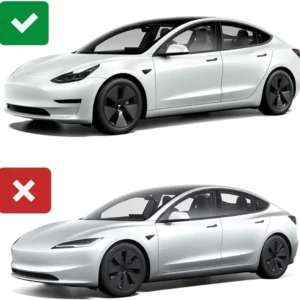 VION Tesla Model 3 Roof Sunshade (2023-2021 Model 3) – Full Blackout (No Light Transmission), Cooler Cabin, Dual-Layer Fabric with Graphene-Enhanced UV Coating, No Sagging – Gray view 2