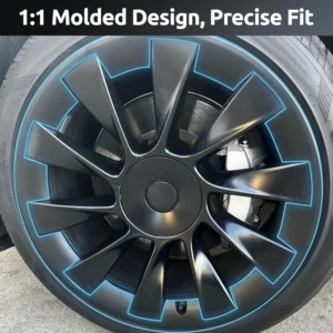 Wheel Rim Protector for Tesla Model Y 20 Inch Induction Wheels All-in-one Car Tire Trim Rings Rim Case Hubcaps Wheel Cover 2020-2024 Model Y Accessories view 3