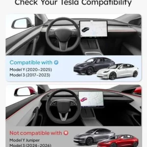 Wigoo Tesla Model Y & Model 3 Screen Protector Matte [No More Glare & Fingerprint] Model Y(2020~2025)/Model 3(2017~2023) Accessories, Tempered Glass Protector with Alignment Kit