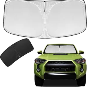 Windshield Sunshade for Nissan Ariya 2023-2025 Car Sun Shade | Upgrade 4 Layers Custom Fit Ariya Car Window Shade Front Sun Visor Blocks UV Rays Keep Cool Foldable Car Accessories view 7