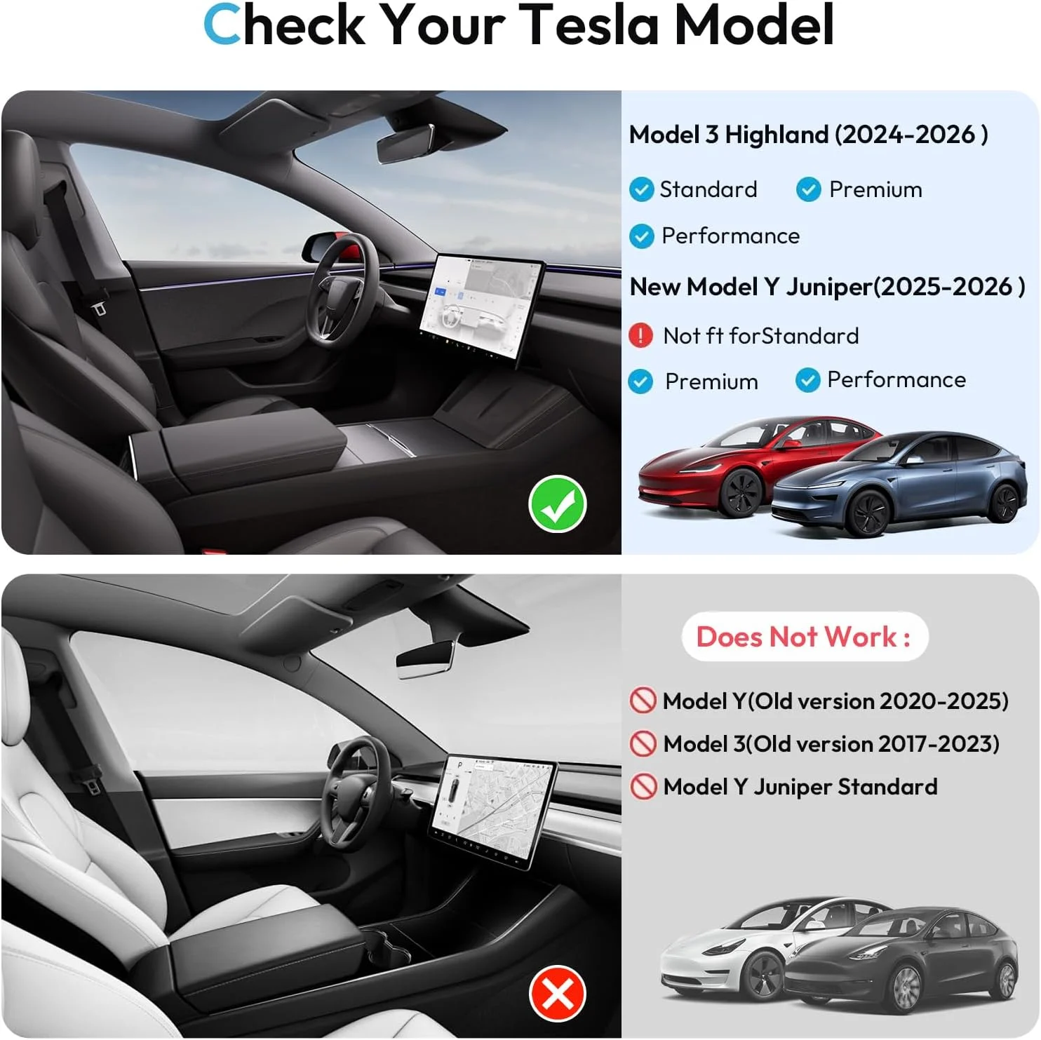 Easy installation of Tesla console organizer