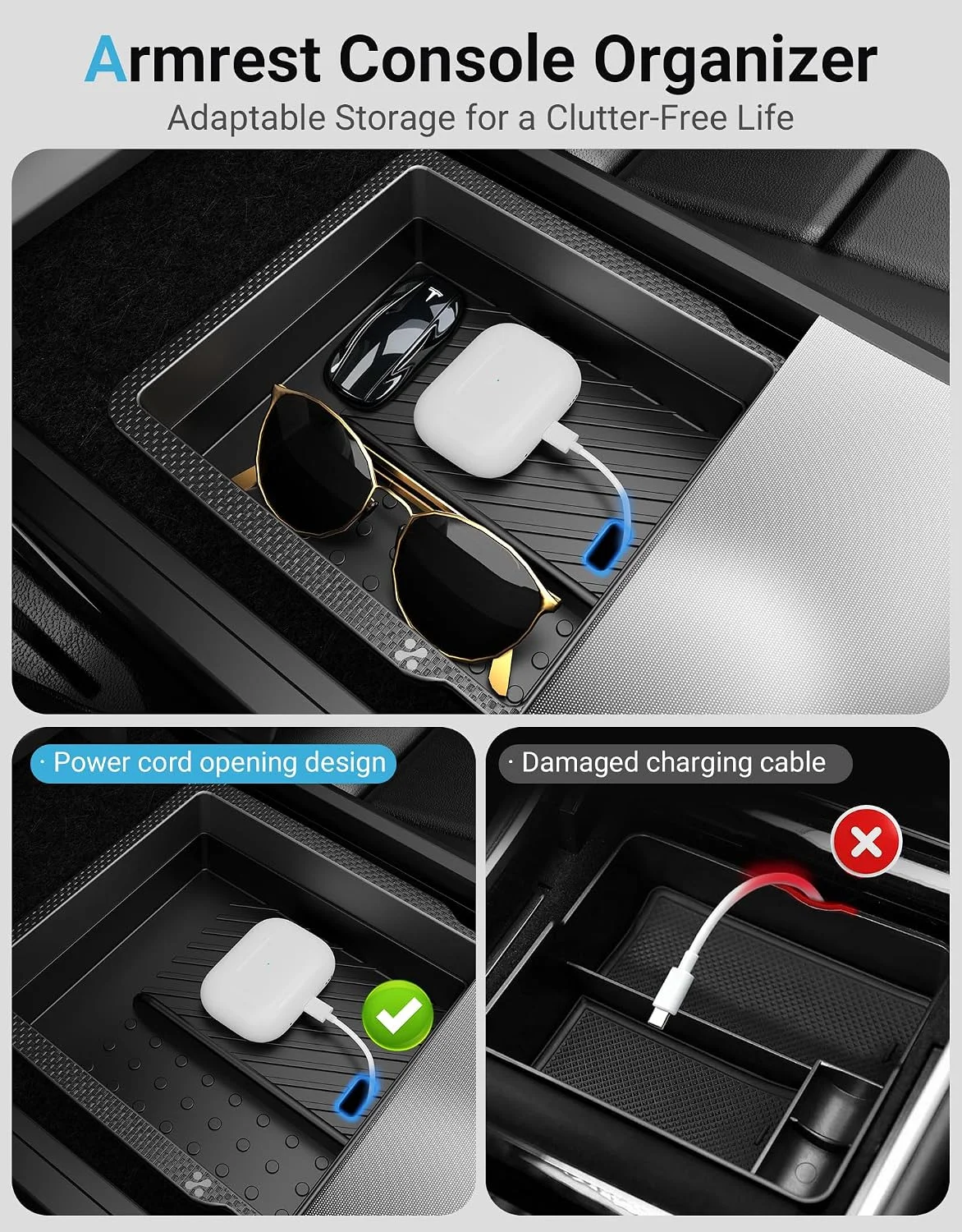 Reserved charging port access for Tesla