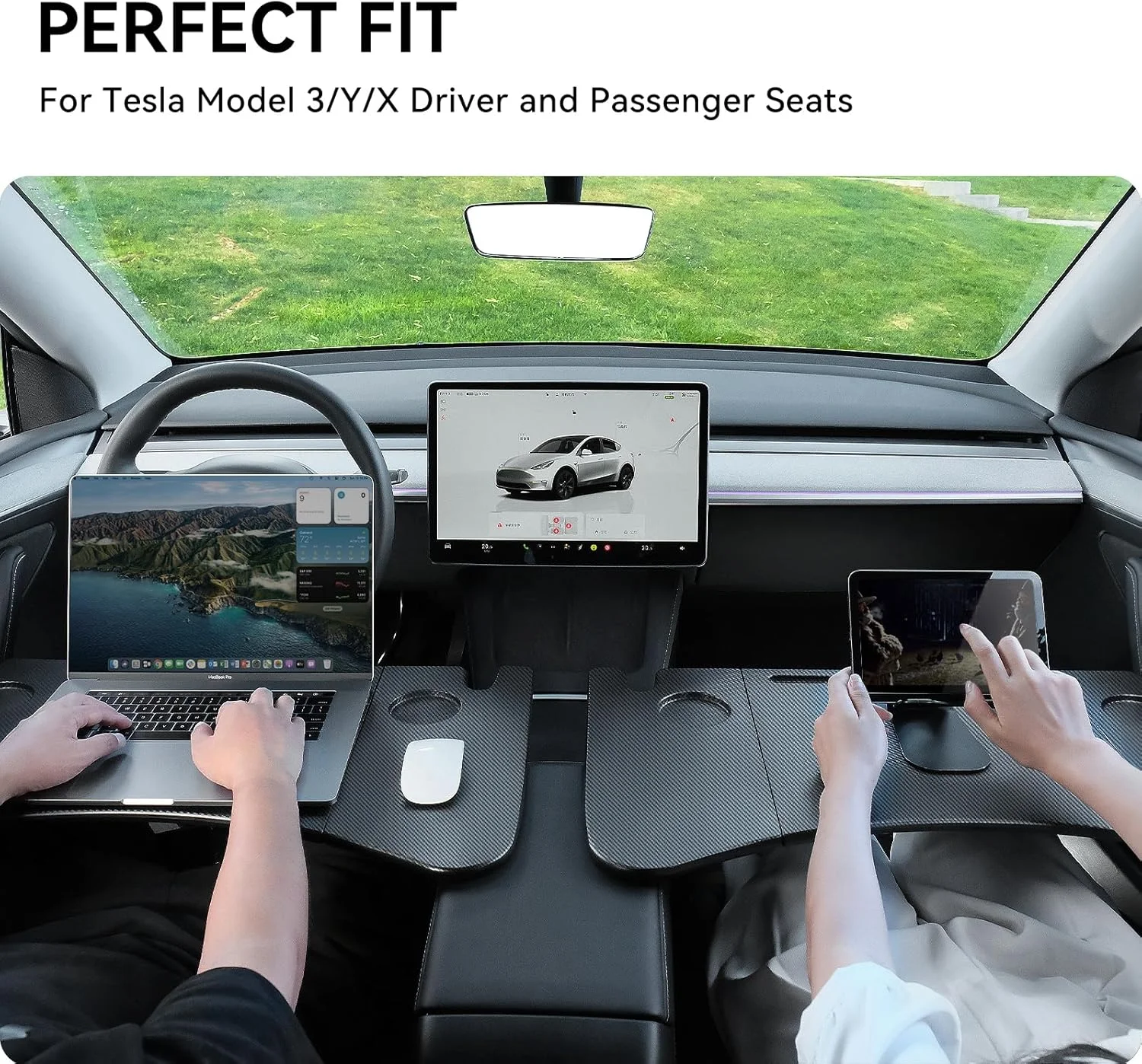 Easy installation on Tesla seat