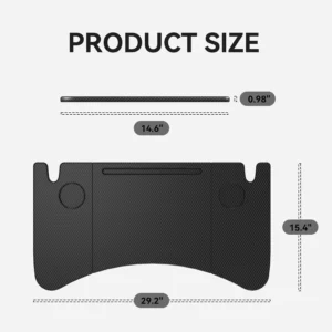 YONZEE Foldable Desk Food Tray (Carbon Edition) for Tesla Model Y Model 3 S X Y Juniper Accessories- Upgraded Table with Support Leg for Dining, in-Car Work, Travel and Outdoor (1 Pack) view 7