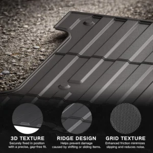 YZONA Bed Mat for 2015-2026 Ford F-150 & 2022-2025 F-150 Lightning, 5.5FT Short Bed (67.1 in) · SuperCrew Cab – Custom Fit TPE Truck Bed Linner, Heavy Duty, Anti-Slip, All-Weather view 5