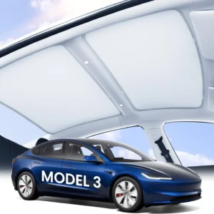 Zanch 2026 Tesla Model 3 Sunshade Roof [No-Sag, Heat Insulation] No Gaps Foldable Roof Glass Sun Shade for for Tesla Model 3 2020~2026 Highland Accessories view 1