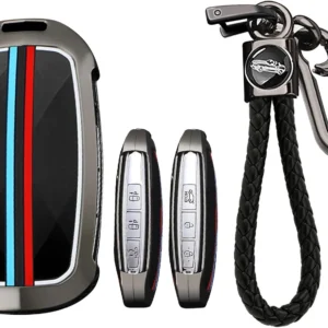 Zinc Alloy Shell Car Key Fob Case Compatible With Genesis GV60 2024 2025 view 1