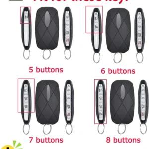 Zinc Alloy Shell Car Key Fob Case Compatible With Genesis GV60 2024 2025 view 2
